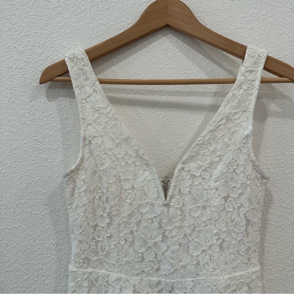 Lulus All My Heart white lace skater dress SzM - Picture 4 of 6
